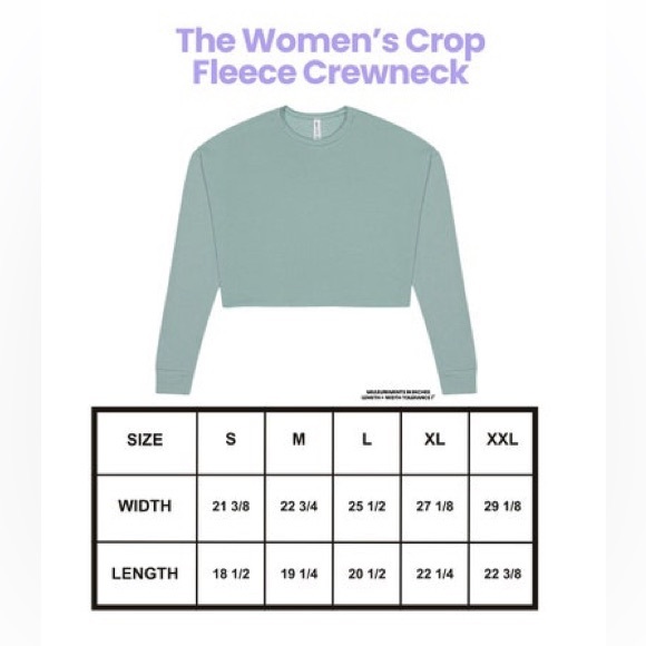 Gym Weekend Apparel - Women’s cropped sweatshirt- Inhale Exhale - Picture 3 of 5